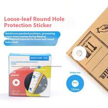 250pcs Hole Punch Protector Labels Loose Leaf Paper Hole Reinforcement Labels Round Stickers Self Adhesive Binding Paper Sticker