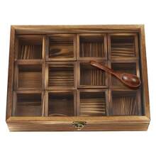 Wooden Spice Box Wooden Spice Box With 12 Containers Spice Fit Box - Default - View 10