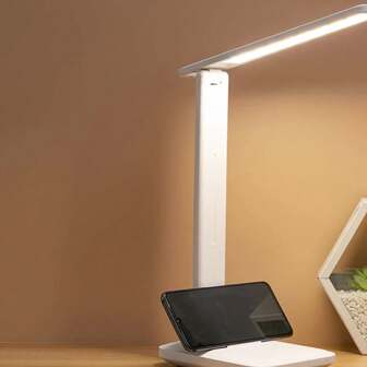 Lámpara de mesa LED, luz de estudiante, brazo ajustable y control táctil, luz ajustable