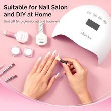 4Pcs Chrome Nail Powder For Gel Nails, Aurora Fine Glitter Powder Mirror Effect Pigment Pearlescent Mermaid Pigment Pearl Glitter For Home DIY Salon Use{"Color_name":"GoldWhitePurpleBlue"} - 金色白色紫色藍色 - 查看 8