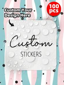 1-240 etiquetas personalizadas - Pegatinas cuadradas personalizadas con cualquier diseño, imagen, logotipo o texto, pegatinas impermeables, etiquetas de agradecimiento personalizadas, personalización colorida, personalización, escuela, hogar, oficina, calendario festivo - Blanco - Ver 35