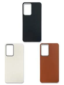 3件套奢华皮革纹理手机壳，兼容/Galaxy，黑色、棕色、米色 - 彩色 - 查看 32