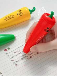 1 Stück kreative Chili-förmige Korrekturband, Spaß für Studenten