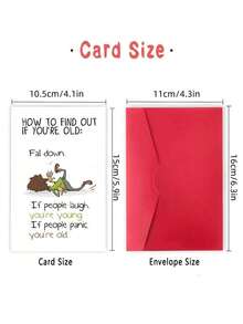Hilarious Snarky Birthday Card For Anyone - Perfect For Men, Women, Friends Funny 'How To Find Out If You're Old' Design