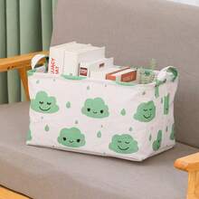 Large Capacity Foldable Canvas Storage Basket With Handle, Waterproof And Lightweight, Suitable For Home, Room, Toys, Dorm, Kitchen, Pet, Office, Closet Organizer, Also Great For Christmas, Thanksgiving, New Year, Valentine's Day Gifts