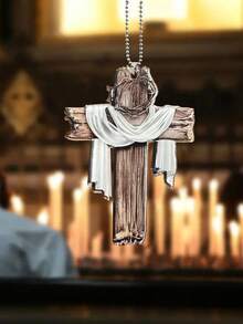 1pc Horror Game Cross 2D Acrylic Pendant, Suitable For Car Rearview Mirror, Backpack Hanging Decoration - 275 Cross - View 7