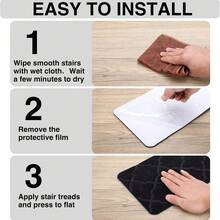 4/7/15pcs Carpet Stair Treads, Suitable For Stair Steps, Protect Elderly And Pets, Non-Slip Stair Mats, Trimmable And Reusable, Reinforced Edges, Durable Stair Covering Pads - Multicolor - View 6