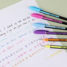 48pcs/Set Neon Color Gel Ink Rollerball Pens Set, 1.0mm Fine Point, Assorted Fluorescent Colors, Durable Plastic Material For Students And Journaling