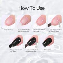 Gel Nail Polish No Wipe Base Gel Coat,15ml For Gel Nail Polish Soak Off LED Nail Lamp Gel Base Gel Upgraded Formula Long-Lasting DIY Home And Nail Salon{"Color_name":"15mlBaseGel"} - 15毫升基礎凝膠 - 查看 10