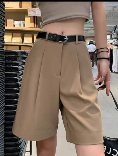 Bermuda Alfaiataria Sem Cinto - Moda Gringa