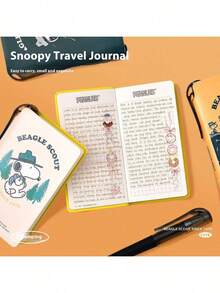 SNOOPY 1 件 Isar Co 品牌限量版 Pocket Bunman 荒野露营笔插便携备忘录手册可爱卡通圣诞节 - 彩色 - 查看 5