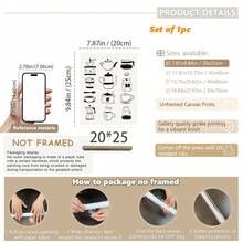 1幅装裱帆布墙画，咖啡主题海报，咖啡指南装饰艺术海报，包含各种咖啡类型——浓缩咖啡、拿铁、卡布奇诺，厨房墙面装饰，送给咖啡爱好者的礼物，家居装饰——竖版，墙面艺术 - 彩色 - 查看 18