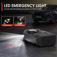 Carsun Tire Inflator Portable Air Compressor, Bicycle Tire Pump, Mini Portable 12V DC Air Compressor, High Brightness Night Lighting, Mechanical Tire Inflator - Upgraded Wired Mechanical Model - View 5