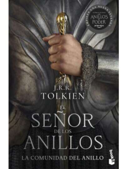 Libro El señor de los anillos 1, La comunidad del anillo (J. R. R. Tolkin, Fantasia, Mitologia, Gue rra, Heroe)