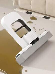 Tragbarer Mini Falt-Tischmopp mit Ersatzkopf, Mini Schwammmopp, Mehrzweck Nass- und Trockenreinigungsmopp, selbstausdrückender Nass- und Trockenmopp, Hände-freier Mini-Reinigungsmopp, Mini tragbarer Mopp, geeignet für Badezimmer, Küchen, Glas, Wohnzimmer, Autointerieurs, kleine Wohnungen