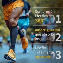 Las rodilleras deportivas paquete de 2 ofrecen soporte para la banda rotuliana, siendo ortopdicas y perfectas para deportes como correr, ftbol, baloncesto y voleibol - inicial - Ver 5