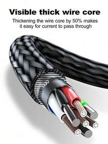 3-In-1 120W Max Multi-Device Fast Charging Cable, Super , Type-C Fast Charging Port. Fully Compatible With IPhone And Android Phones And Tablets - Supports 16/15/14/13/12/11, Galaxy S24/S23/S22/S21, Vivo And Other Models, And Can Be Universally Used Compatible With Iphone, Android Devices, Cameras, MP3 Players, Etc. An Ideal Choice For Christmas/Household Gifts.