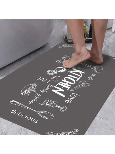 Pearl Digital Non Slip Printed Turkish Vloerkleed AL4035 Zachte Touch, Washable Tapijt Felt Backing PC's Moderne ative Vloer Mat, Living Room, Bedroom, Kitchen, Hallway Or Entryway Available In Many Sizes. Quick Drying, Highly Absorbent, Soft, Com Tafel Both Indoor Outdoor view 7