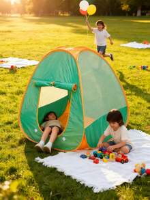 Namiot kempingowy dla dzieci – dla chłopców, dziewcząt, maluchów, zabawki w formie namiotu dla dzieci, gry do odgrywania ról dla dzieci w pomieszczeniach i na zewnątrz, zabawki kempingowe, prezenty urodzinowe, kreatywne prezenty na Boże Narodzenie, Wielkanoc, Święto Dziękczynienia (zielony)