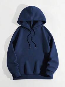 Damen-Sweatshirt mit Boston-USA-Textprint, Herbst/Winter, warm gefüttert, langärmelig, weich und bequem, ideal für kaltes Wetter, im Y2K-Stil, perfekt für Valentinstag, Karneval, Partys, Strand, Hochzeiten, Fitnessstudio, elegante Anlässe und Urlaub, Drop-Shoulder - marineblau - Übersicht 3