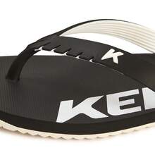 Kenner Flip Flop Sandal Red Original Men's Women's - 黑與白 - 查看 3