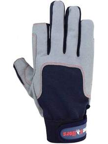 Guantes de Vela MRX BOXING & FITNESS con 3/4 Dedos y Agarre para Hombres y Mujeres, Ideales para Kayak, Entrenamientos, Guante de Vela - Dedo cortado Azul, Gris - Ver 8