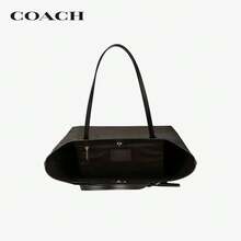 COACH City33 Classic Women's Signature Coated Canvas Large Tote Bag, Deep Brown - Chocolate Brown - View 4