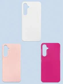 3 件装极简纯色多巴胺手机壳，果冻色系，白色/粉色/玫瑰红，兼容 和 Galaxy 系列手机，包括 17 Pro Max、Galaxy S26/S26 Plus/S26 Ultra。 - 彩色 - 查看 55