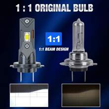 S&D H7 LED Headlight 25000LM 70W H4 H11 LED Light Bulbs Canbus NO Error Mini Turbo Auto Diode Plug & Play Lamp 6500K - White - View 3
