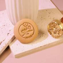 4cm Ceramic Stamp Customization, Brass Ceramic Stamp Customization, Clay Name Stamp Customization, Pottery Tools, Clay Stamp Customization, Mother's Day Gift - Multicolor - View 6