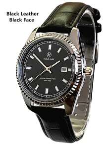 Pablo Raez 1pc Men's Watch Brand New Luxury Stainless Steel Jewelry Wristwatch Vintage Man Original Charming Male Business High Quality IPS Plated Water Resistant Simple Calendar Clock Men's SUS304 Steel Casual Fashion Quartz Watch For Man Luminous Scale & Hands Black High Level Business Wristwatch For Daliy Use Gift For Father Or Male Friend - 黑色 - 查看 13