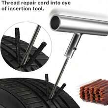 38PCS Emergency Tyre Repair Kit Heavy Duty Car Tire Vehicle Puncture Wheel Plug - Blue - View 9