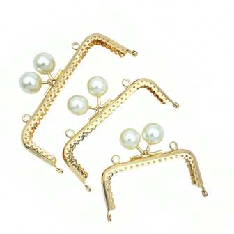 8.5cm, 10.5cm, 12.5cm Wallet Metal Frame, High-End Light Gold Wallet Hardware Accessories, Handmade Bag Lock Clasp