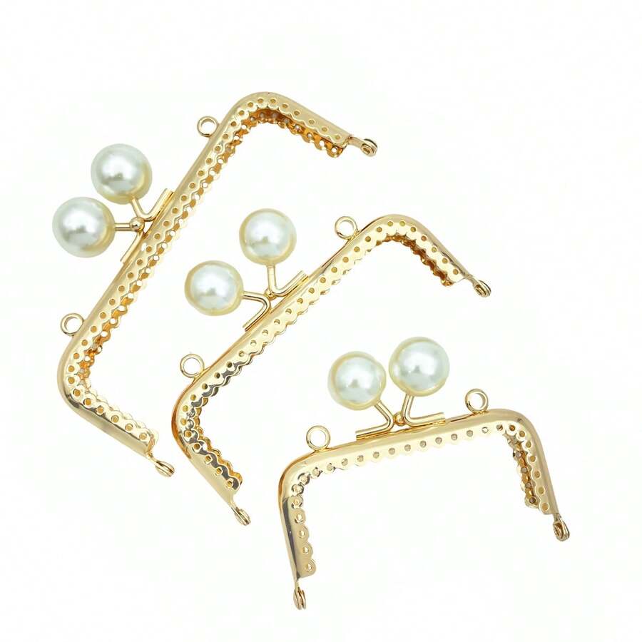 8,5 cm, 10,5 cm, 12,5 cm Marco metálico para billetera, accesorios de hardware de billetera de oro claro de alta gama, broche de cierre de bolso hecho a mano - Multicolor - Ver 1