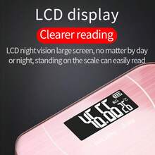 Báscula de grasa corporal inteligente, báscula de composición corporal, báscula de salud, báscula de peso corporal, evaluación de la salud, dieta personalizada, plan de ejercicios, mide la temperatura ambiente, anti-vuelco, sensor de alta precisión, encendido/apagado automático, sincronización inteligente con aplicación, vidrio templado hasta 800 libras - Multicolor - Ver 8