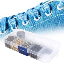 Agatige Kit De Remaches Cuero 800 Piezas, 2mm Remaches Cuero Tapa Juego Alicates Ojales Arandela Kit de Herramientas Remaches Tubulares Doble Tapa Para Ropa Artesanía Proyecto Decoración Reparació - 1 - Ver 9