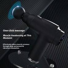 6/32 Speed Muscle Relaxation Massage Gun, Suitable For Full-Body And Arm And Back Massage, Deep Tissue Massage Gun, Handheld Electric Muscle Massager, Suitable For Sports And Fitness - Đen Xám - Xem 5