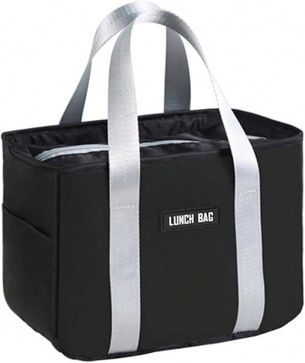 Lonchera Portátil Reutilizable Lonchera Termica para Adulto Bolsa de Almuerzo Gran Capacidad Comida Bolsa de Almuerzo Aislada Impermeable y Ligera Hielera Aislante Tela Oxford Lunch Bag