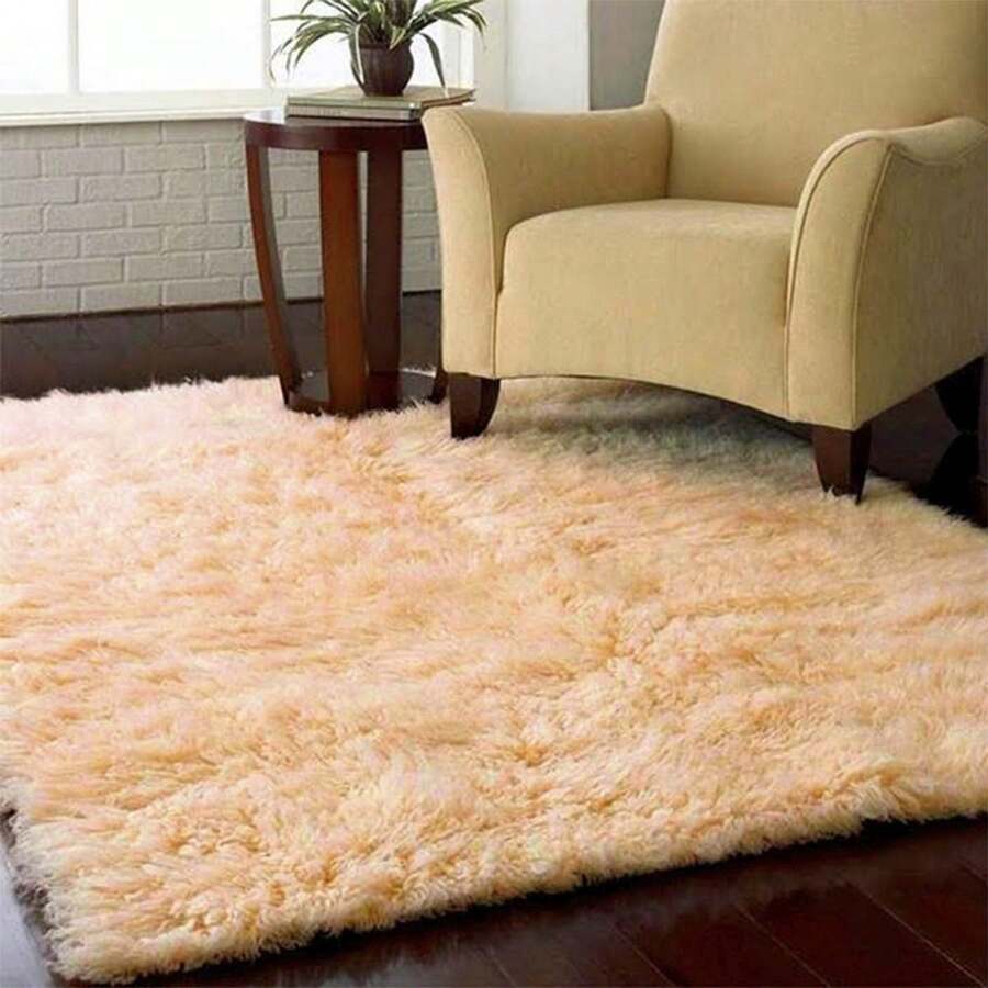 Soft Shaggy Rug For Bedroom Living Room 1.40m X 2.00m - Coral Orange - View 1