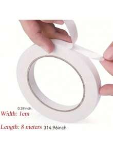 1pc Double-Sided Clear Adhesive Tape, Suitable For Office, School, DIY, Handcraft, Scrapbooking, Art, Crafts, Cards And Gifts, Valentine's Day, Party Supplies, Birthday Gifts And Other Bonding Accessories