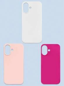3 件装极简纯色多巴胺手机壳，果冻色系，白色/粉色/玫瑰红，兼容 和 Galaxy 系列手机，包括 17 Pro Max、Galaxy S26/S26 Plus/S26 Ultra。 - 彩色 - 查看 59