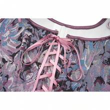 Women's Waist Cincher Bustier Boned Corset With  Design In 2025 - 紫菊花 - 查看 4