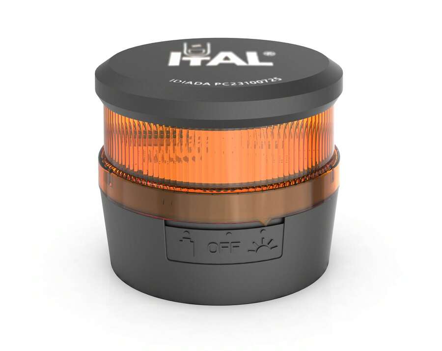 ITAL Luz de Emergencia V16 ITAL - Neoway para Coche con Fijación Magnética - Baliza de Señalización Obligatoria en  de Peligro Homologada y con Geolocalización a Plataforma  3.0