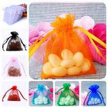 10pcs Organza Gift Bags, Wedding Favor Bags, Size 7*9cm, Gift Packing Supplies For Holidays, Events And Parties, Home & Living, Wedding Party Supplies, Table Centerpiece Gift Wrap Pouches, Baking Packaging Bags, Jewelry Gift Packaging Bags, Event & Party Gift Mesh Bags, Suitable For Various Festivals, Celebrations, Outdoor Parties, All Seasons, Fruit Anti-Insect Mesh Bags Back To School Valentine's Day - 白色 - 查看 6