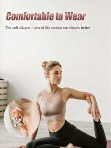 Kinglucky Clip-On Earbuds, Open-Fit Wireless Bluetooth 5.4 Headphones With Microphone, 50-Hour Battery Life, Noise Cancelling, Waterproof, Sports Earbuds, Comfortable For Workout, Compatible With IOS And Android Phones, Gaming Headset With Speaker And Microphone, Holiday Gift, Valentine's Day Gift, Christmas Gift, Essential For Autumn/Winter Vacation, Must-Have For Camping And Travel, Travel Accessories, Camping Supplies - 蝴蝶結 - 查看 5