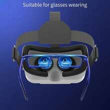VR Headset For IPhone Or Android, Adjustable Virtual Reality Anti-Blue Light 3D VR Glasses Headset Helmets, Compatible 5.0-7.0 Inch With Controller, For Watching 3D VR Content - Ga10 - View 5