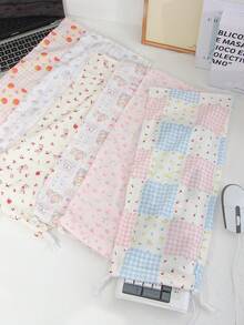 1pc Cute Floral&Bear Keyboard Storage Bag Keyboard Dust Cover Drawstring Dust Proof Bag Portable Protection Sleeve Wireless Keyboard Case Sleeve Keyboard Carrying Case Wired Gaming PC Keyboard Dust Cover Home Storage Bag Keyboard Package Bag For Office ,Home Decor,Study ,Work ,Universal Keyboard - Multicolor - View 1