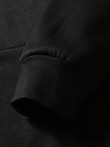 Y2K "Jesus: The Way, Truth, Life – Vintage Faith Hoodie" Print,250g Polyester Men's And Women's Clothing Casual And Cozy Hoodies Leyo,  Long Sleeve Hooded Sweatshirt, Casual Versatile Top For Autumn Winter - 黑色 - 查看 6