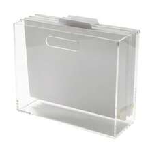 Acrylic File Box Slim Clear 4.5 X 12.25 X 10