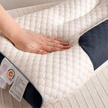 Aimall Memory Foam Bed Pillow For Sleeping, Ergonomic Cervical Contour Neck Support Orthopedic Pillow For Side Back Stomach Sleeper, Neck And Shoulder Pain - White - View 7